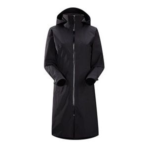 Arcteryx Alphillia size M black long (above knee/low thigh) goretex jacket